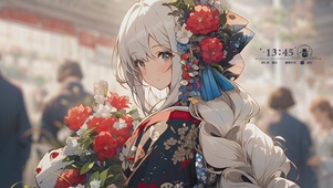捧花女孩