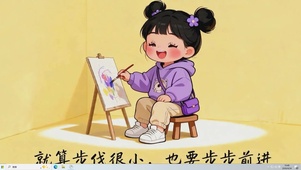 爱画画女孩桌面主题