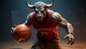 十二生肖之牛篮球运动员