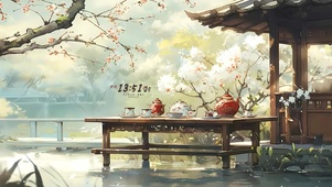 亭外梅花
