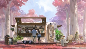 浪漫丛林恋爱咖啡店