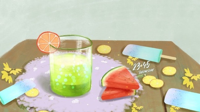 夏季清新水果冰棍