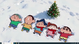 冬日欢乐小新主题
