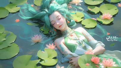 睡莲少女