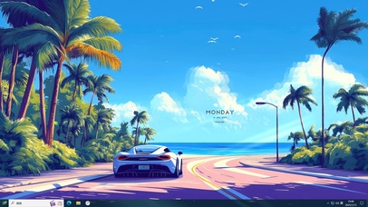 开着跑车去看海主题