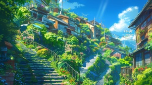 山上的小镇