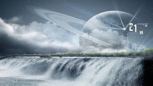 4k 科幻城市星球