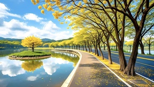 黄花风铃木大道