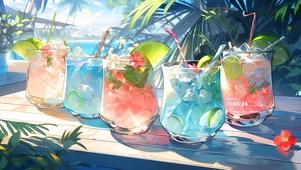 4k气泡水的夏天