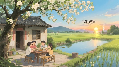 儿时的记忆小屋梨花开