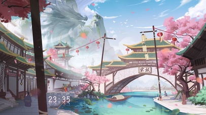 4K古风樱花宋城