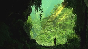 山洞绿景