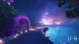 梦幻海岸星空