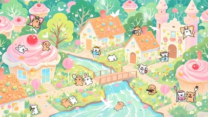 甜品糖果屋小狗