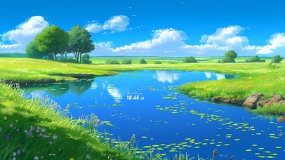 4K唯美清新自然田野美景