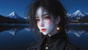 高冷的女孩
