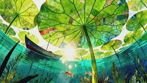 治愈水下仰望阳光