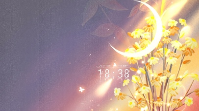 唯美治愈月亮花花