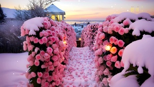 雪地玫瑰