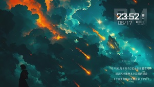 夜空流星
