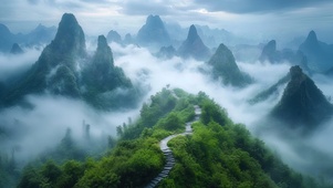 迷雾山巅小径