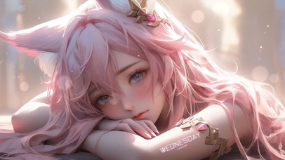 4K唯美清纯可爱猫耳女孩