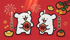 马上有福 发财暴富