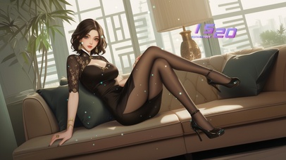 纯净而透明的美女