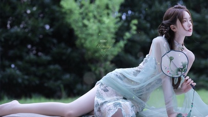 4K唯美清纯古风性感美女