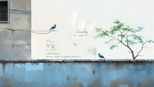 简约古风文艺桌面