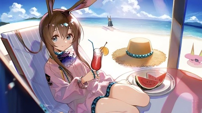 海边泳装少女-阿米娅