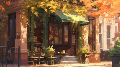 秋日咖啡店