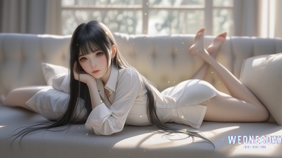 云鬓轻盘，半月都甘为她停留