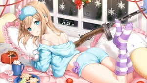 圣诞节美少女