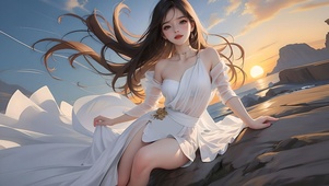海边美女