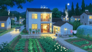 夏夜乡村小屋