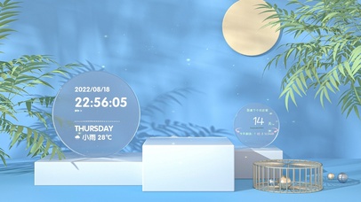 4k 简约清新几何桌布