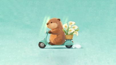 可爱春日～卡皮吧啦送花