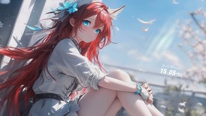 红发狐耳少女