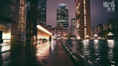 城市夜景 忧伤清冷