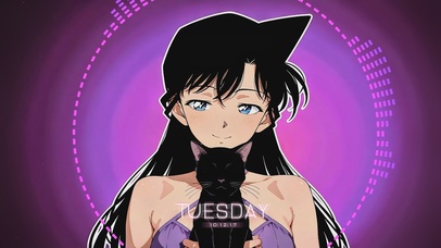 紫色纯欲风小兰