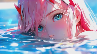 【4K】璀璨星光游泳少女（禁转