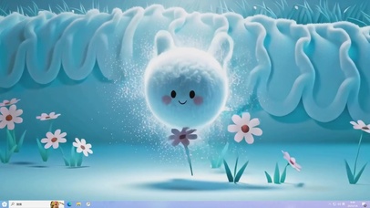 光尘里的团子-桌面主题