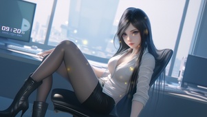 哂颜低垂，如月过树