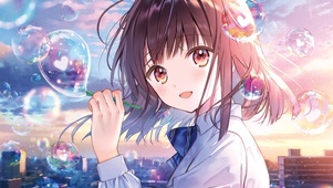 夕阳气泡少女