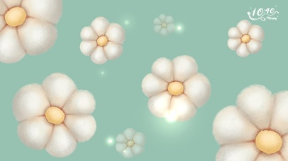 小清新绵绵云朵花