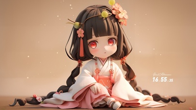 盲盒可爱汉服女孩