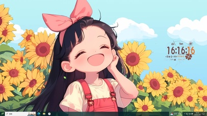 元气满满可爱女孩