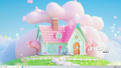 简约小清新小屋桌面主题