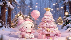 HelloKitty粉色圣诞